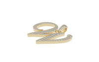 Thumbnail for Yellow Gold Diamond Letter w Initial Script Pendant  0.63 ctw (Copy) (Copy)