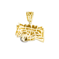 Thumbnail for 10k Yellow Gold Diamond Money in Hand Pendant 0.56 Ctw