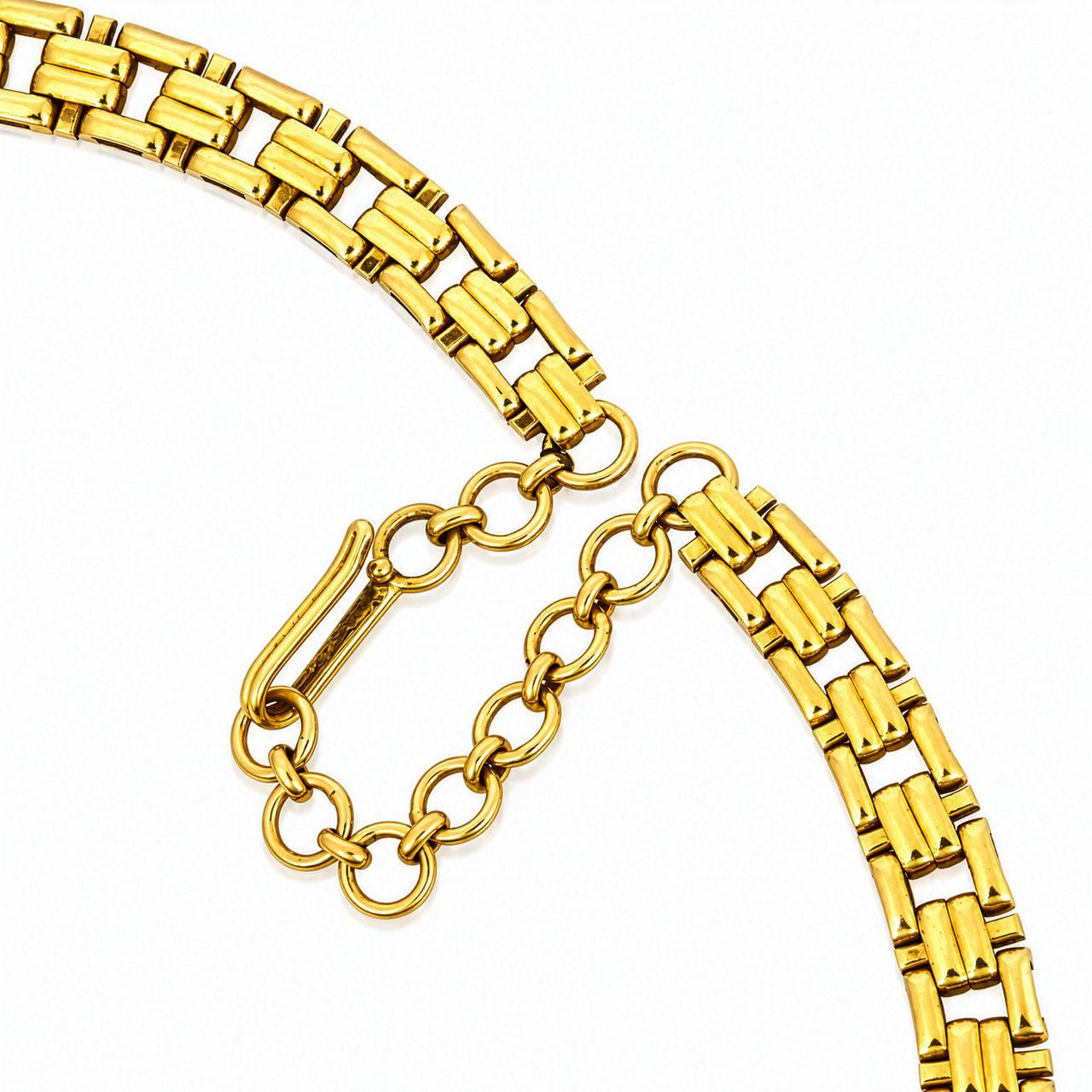 18K Yellow Gold Diamond Multi-Cut Fringe Bib Necklace 23 CTW VS1-2