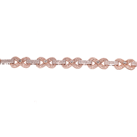 Thumbnail for White 10k Two Tone Gold Diamond Infinity Bracelet 15.94 Ctw CVD