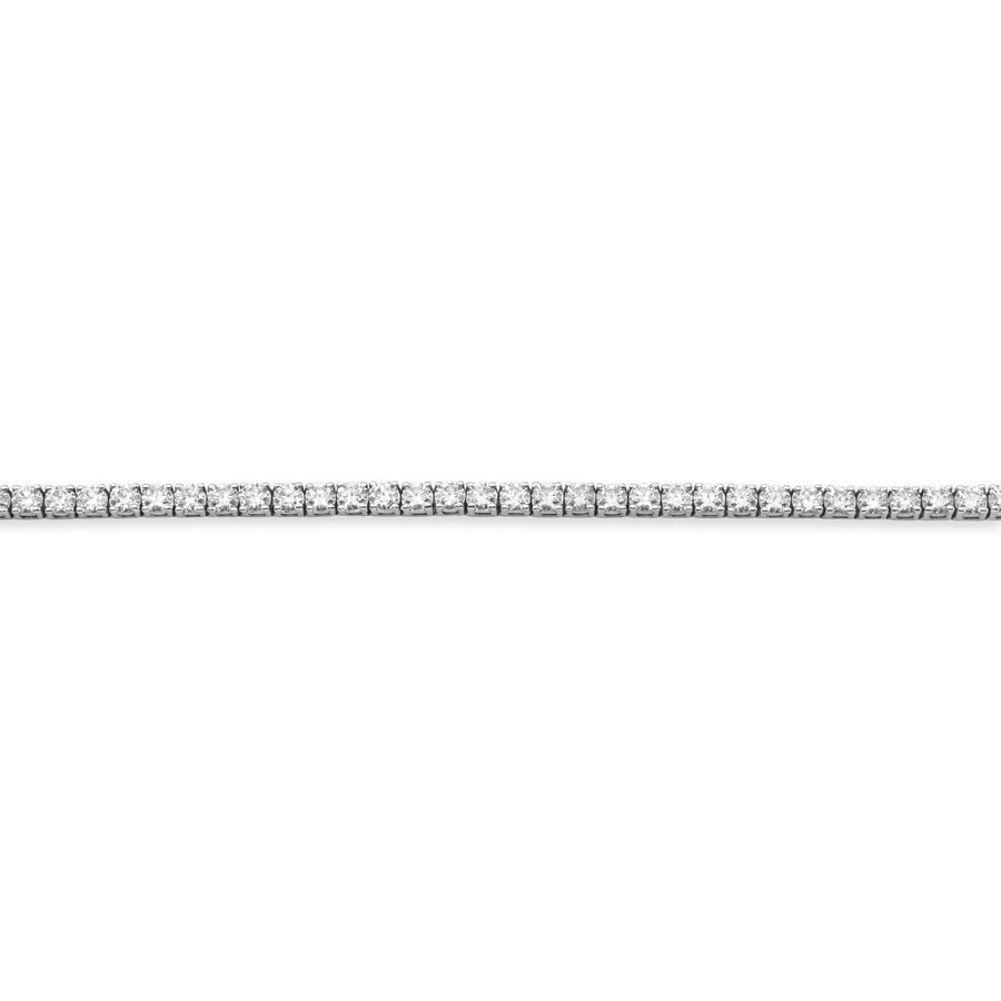 White 14k Tennis Bracelet 9.8 Ctw CVD