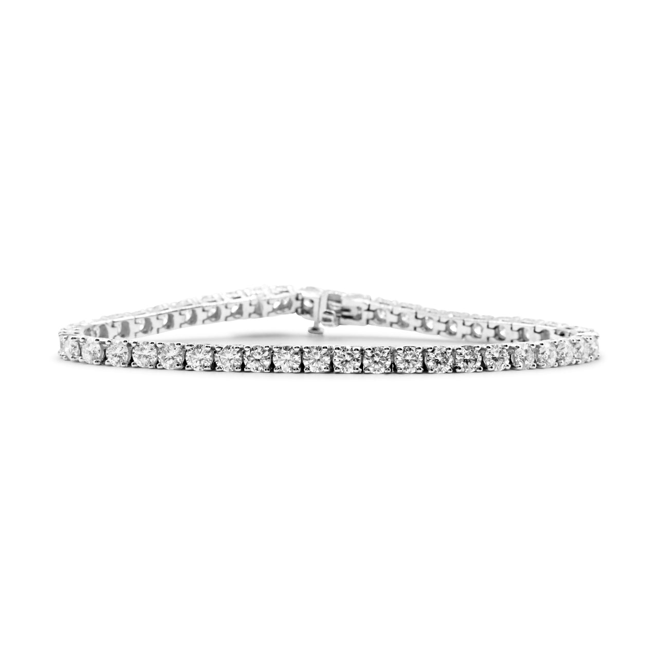 14k Tennis Bracelet 9.8 Ctw CVD