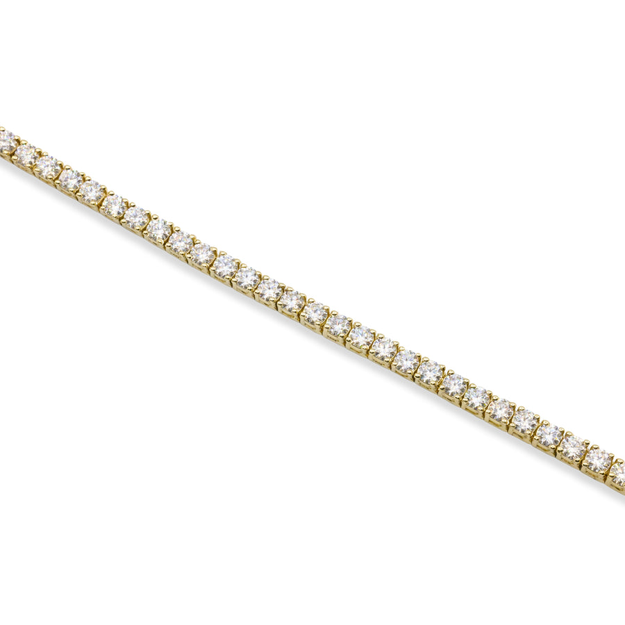 14k Tennis Bracelet 9.8 Ctw CVD