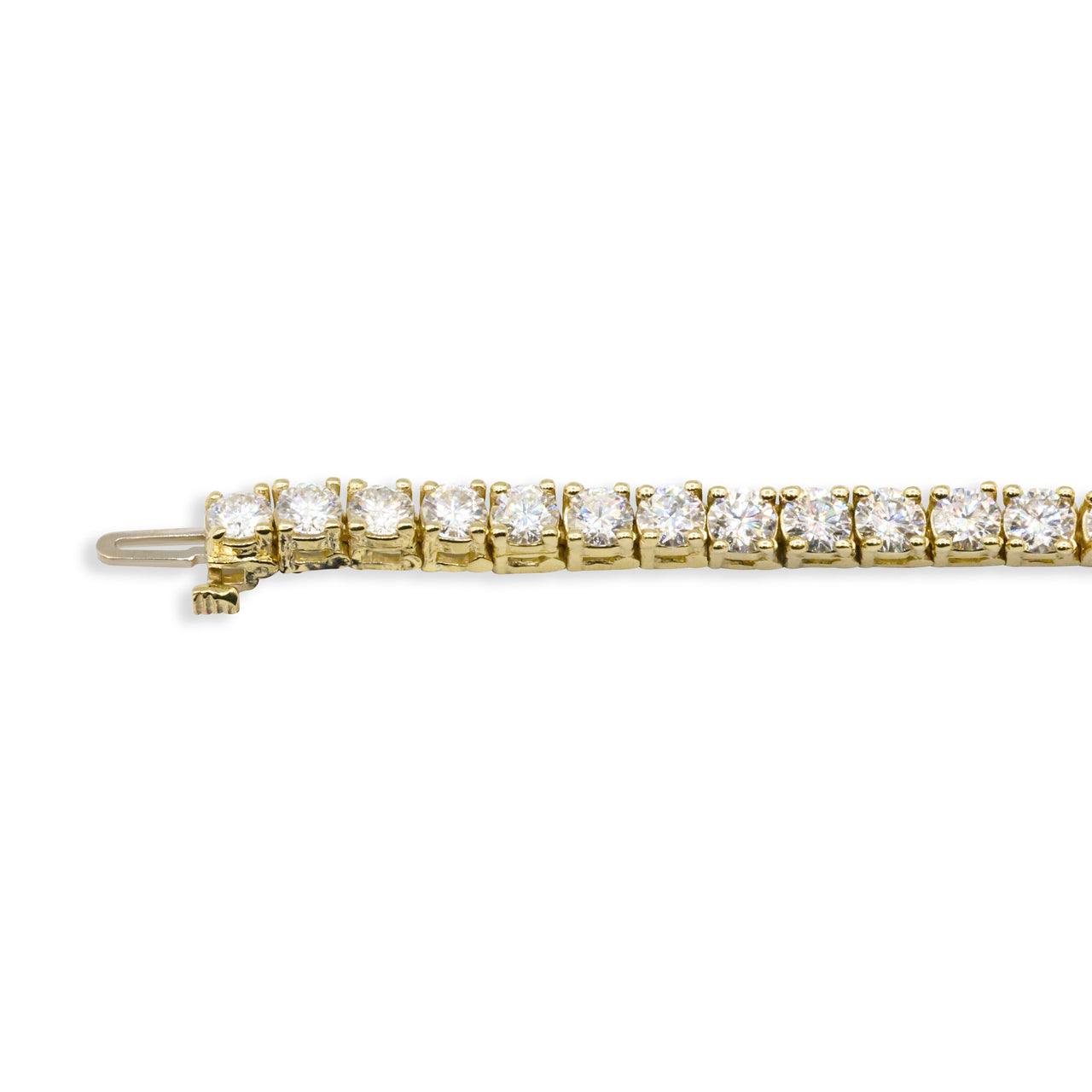 14k Tennis Bracelet 9.8 Ctw CVD