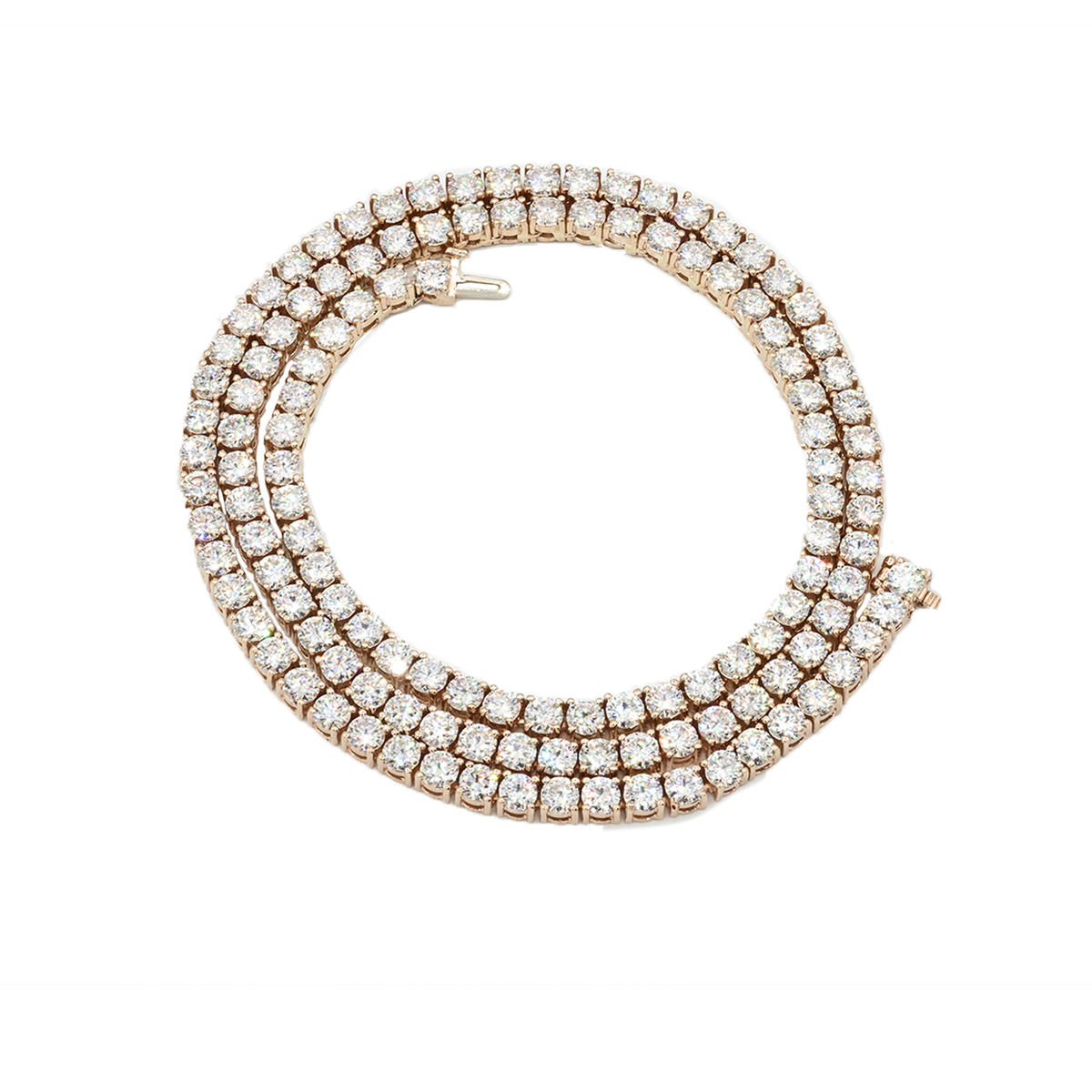 14k Gold Lab Diamond Tennis Chain 4 MM 23.36 CTW – Avianne Jewelers