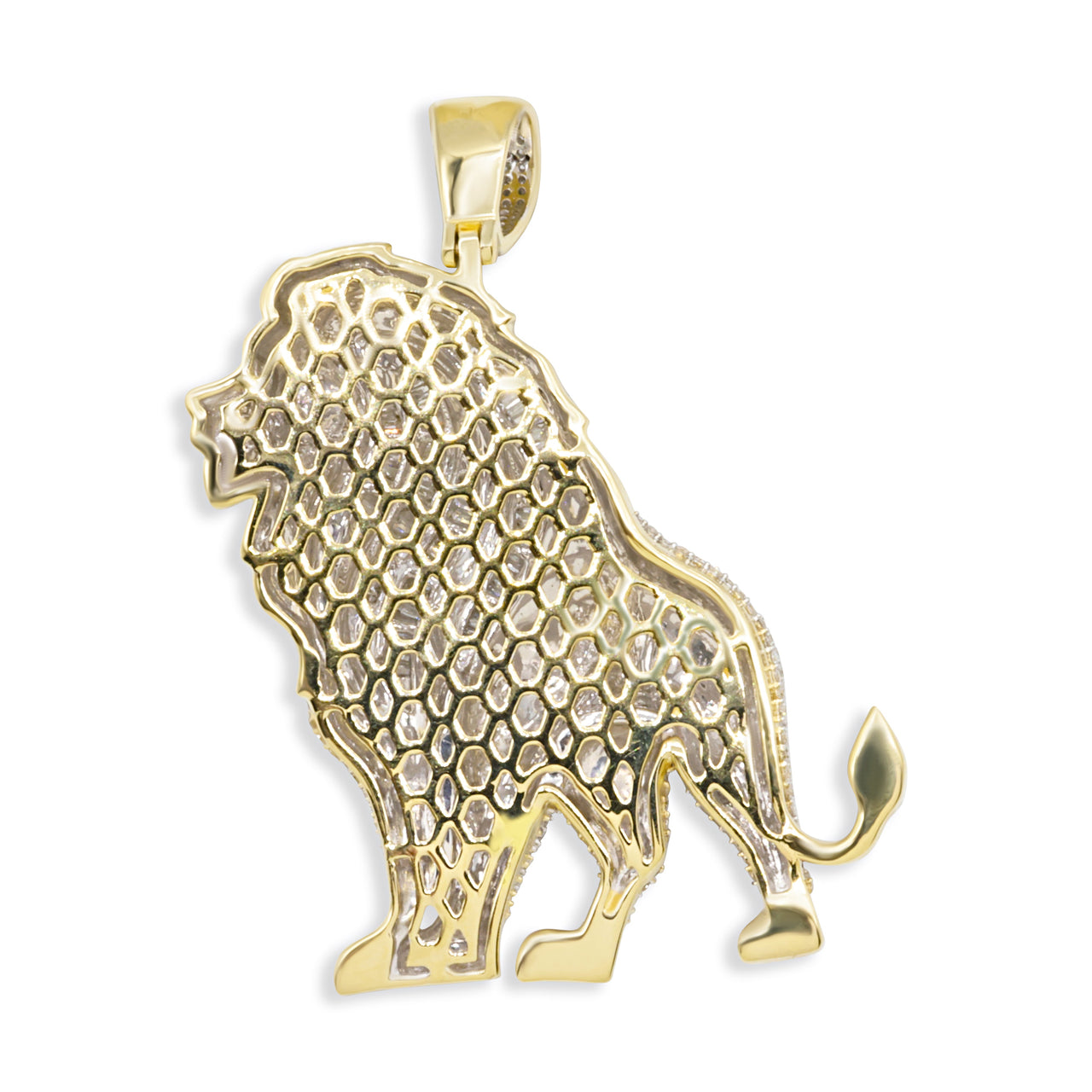 Yellow 10kt Diamond Pendant in Yellow Gold 2.15 CtW