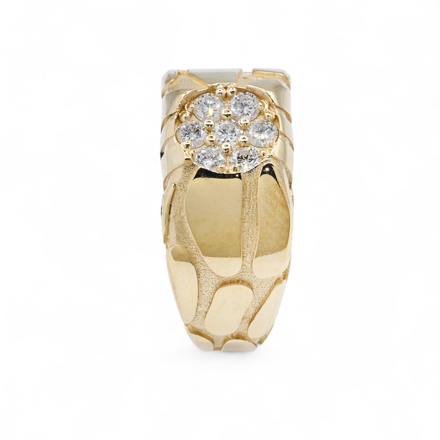 10K Yellow Gold Nugget Ring .5 Cwt.