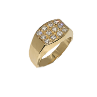 Thumbnail for 8 / Yellow 14K Yellow Gold Wide Ring 1 Ctw