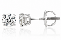 Thumbnail for 14k Diamond Solitaire Stud Earrings 0.2 ctw