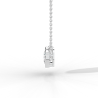 Thumbnail for Elongated Cushion Cut Diamond Solitaire Pendant Necklace