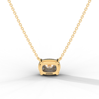 Thumbnail for Elongated Cushion Cut Diamond Solitaire Pendant Necklace