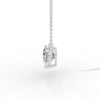 Thumbnail for Heart Cut Diamond Solitaire Pendant Necklace