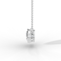 Thumbnail for Oval Cut Diamond Solitaire Pendant Necklace