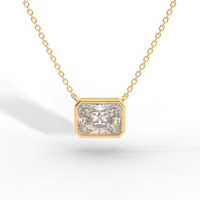 Thumbnail for Radiant Cut Diamond Solitaire Pendant Necklace
