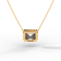 Thumbnail for Radiant Cut Diamond Solitaire Pendant Necklace