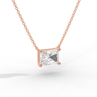 Thumbnail for Radiant Cut Diamond Solitaire Pendant Necklace
