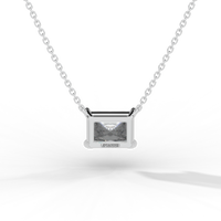 Thumbnail for Radiant Cut Diamond Solitaire Pendant Necklace