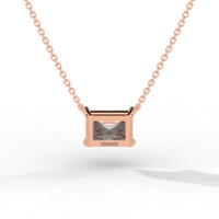 Thumbnail for Radiant Cut Diamond Solitaire Pendant Necklace
