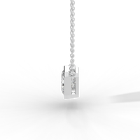 Thumbnail for Radiant Cut Diamond Solitaire Pendant Necklace