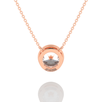 Thumbnail for Round Brilliant Diamond Solitaire Pendant Necklace