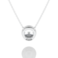 Thumbnail for Round Brilliant Diamond Solitaire Pendant Necklace
