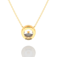 Thumbnail for Round Brilliant Diamond Solitaire Pendant Necklace