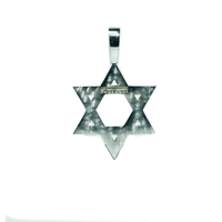 Thumbnail for 14K Solid Gold Men's Diamond Star of David Pendant 1.3 Cwt.