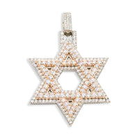 Thumbnail for Rose 14kt Star of David Pendant Rose Gold 7.22 CtW