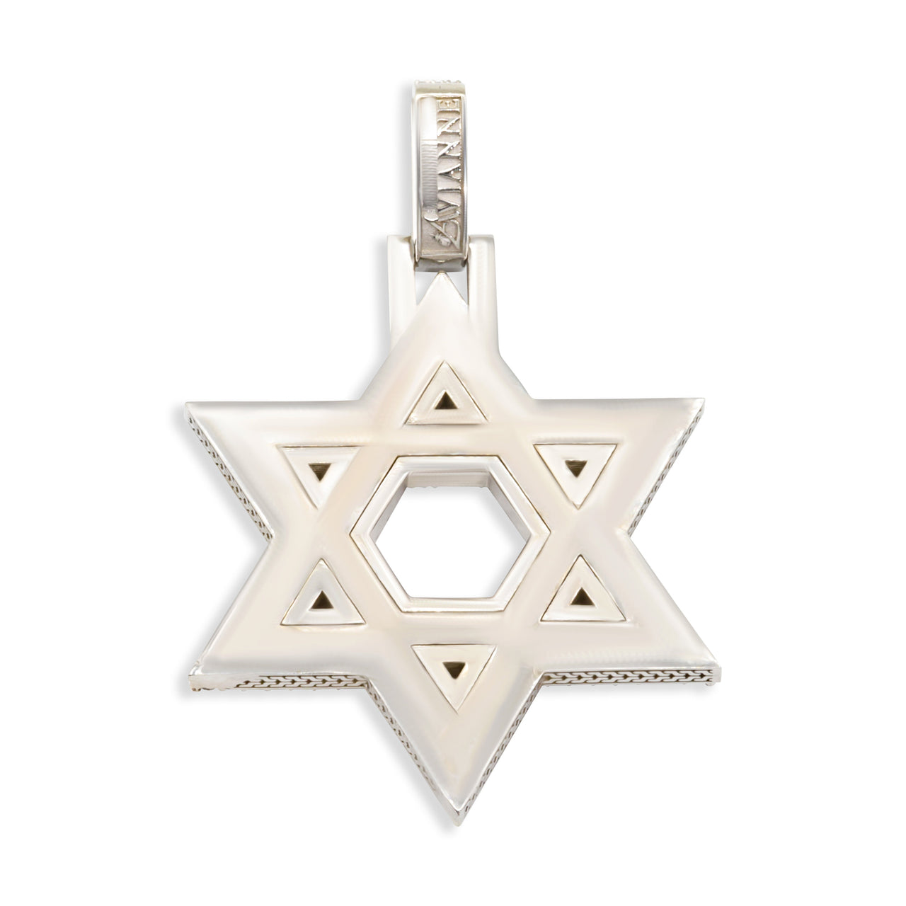 Rose 14kt Star of David Pendant Rose Gold 7.22 CtW