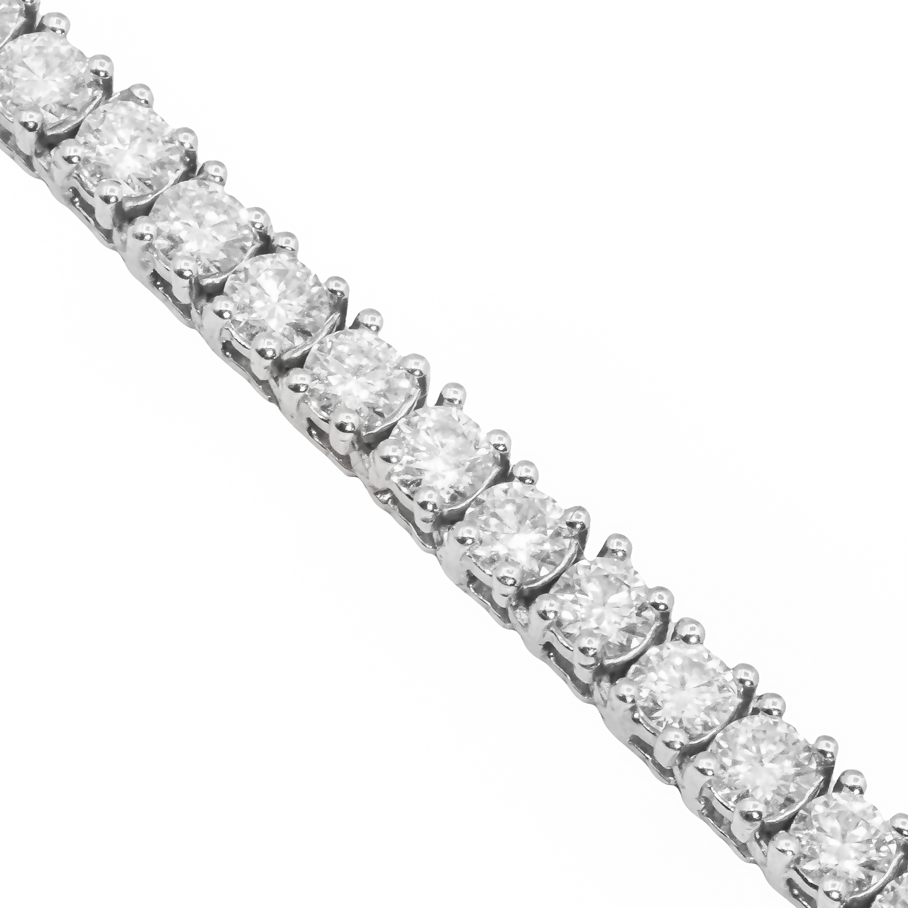 14K Gold Lab Diamond Tennis Bracelet 4.4 MM 11 CTW