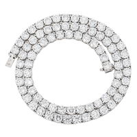 Thumbnail for 10K Gold LAB Diamond Graduated Tennis Chain 80.66 CTW