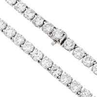 Thumbnail for 10K Gold LAB Diamond Graduated Tennis Chain 80.66 CTW