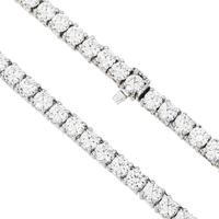 Thumbnail for 10K White Gold Lab Diamond Graduated Tennis Chain 47.96 CTW