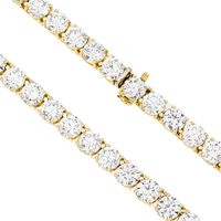 Thumbnail for 10K Yellow Gold Lab Diamond Graduated Tennis Chain 83.15 CTW
