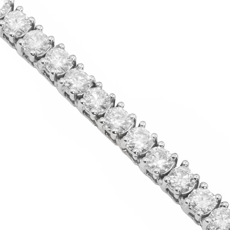14k Gold Natural Diamond Tennis Chain 4.6 MM 41CTW
