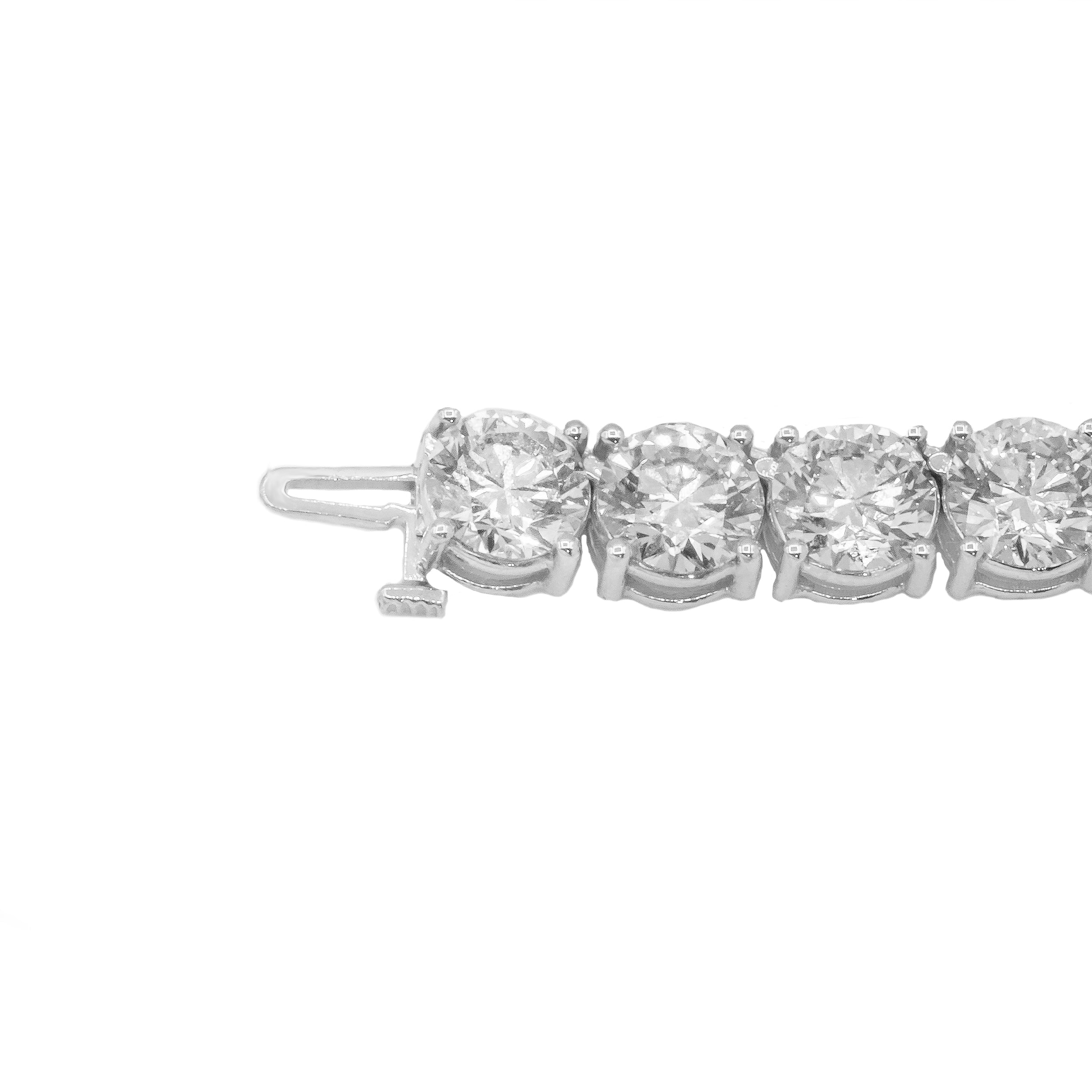 14k White Gold Lab Diamond Tennis Chain 7.8MM 110 CTW – Avianne