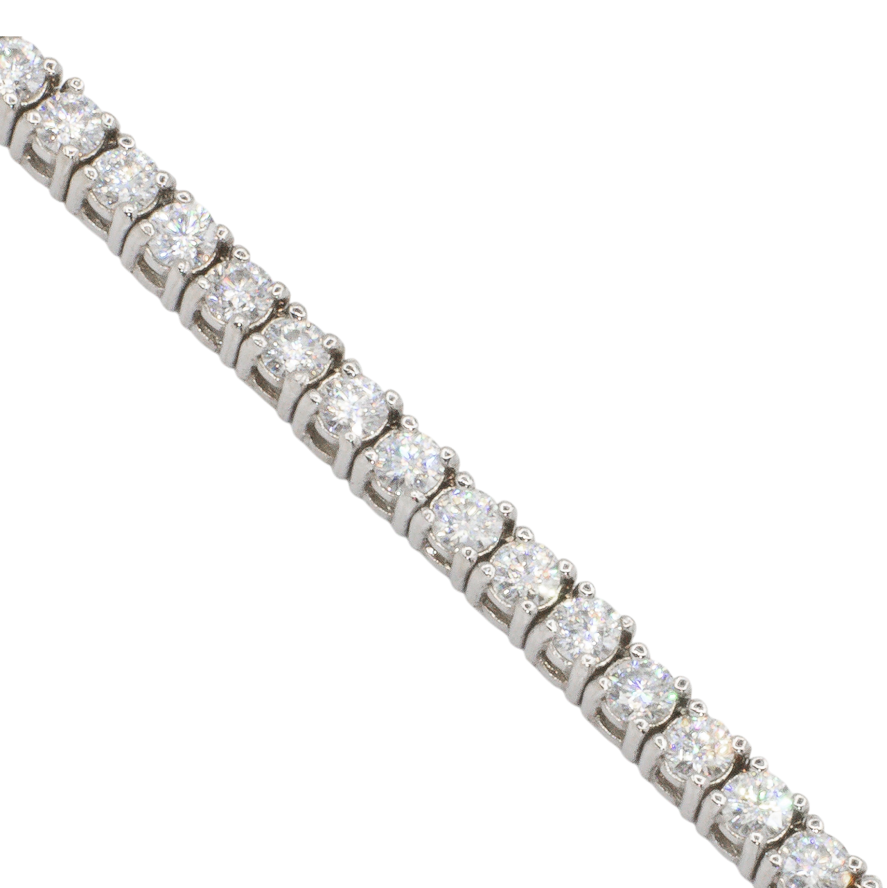 Lab Created Diamond Tennis Chain Zales White Lab-Created Sapphire