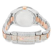 Thumbnail for Diamond 36mm Two Tone Rose Gold and Stainless Steel Date Just Oyster Band 18.72 ctw
