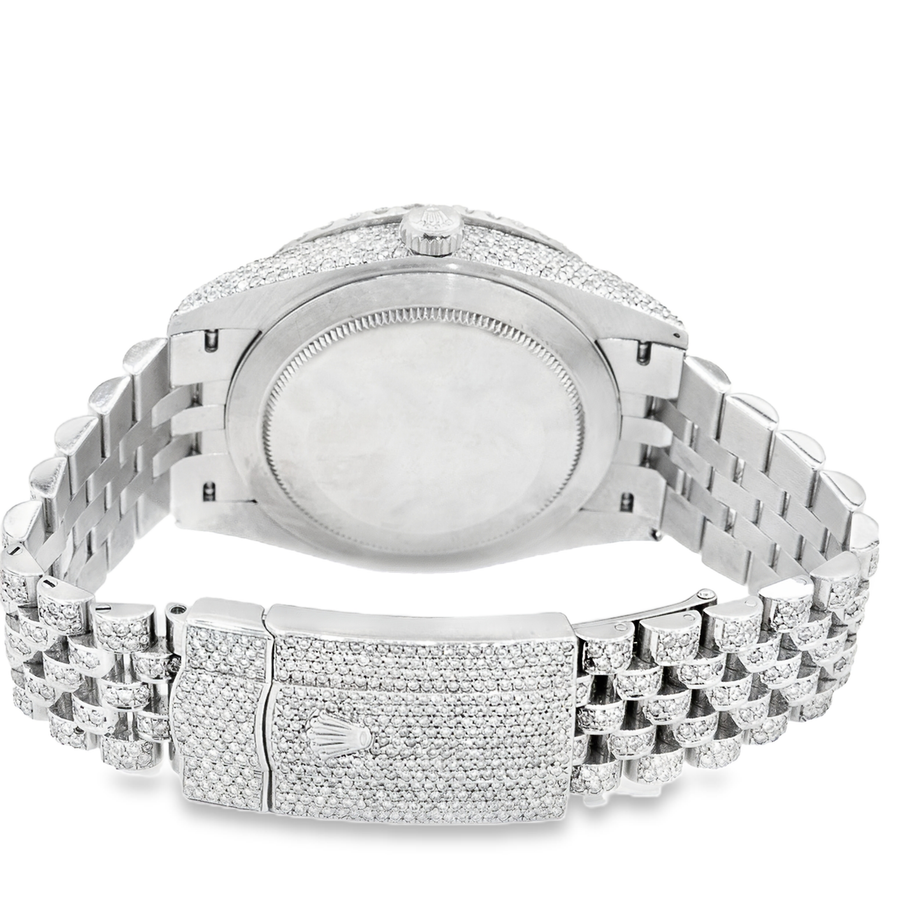 Diamond 41mm Datejust Jubilee Stainless Steel 14 ctw
