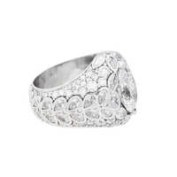 Thumbnail for 14K White Gold Marquise-Cut Lab Diamond Dome Ring 5.03 CTW