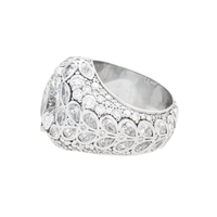 Thumbnail for 14K White Gold Marquise-Cut Lab Diamond Dome Ring 5.03 CTW