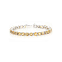Thumbnail for Sterling Silver Prong Citrine 5mm Tennis Bracelet