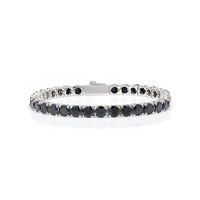 Thumbnail for Sterling Silver Prong Black Onyx 5mm Tennis Bracelet