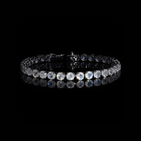 Thumbnail for Sterling Silver Prong Moonstone 5mm Tennis Bracelet