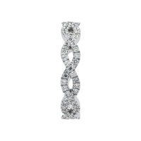 Thumbnail for 14k White Gold Lab Diamond Eternity Ring 0.72 ctw