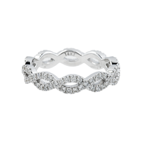 Thumbnail for 14k White Gold Lab Diamond Eternity Ring 0.72 ctw