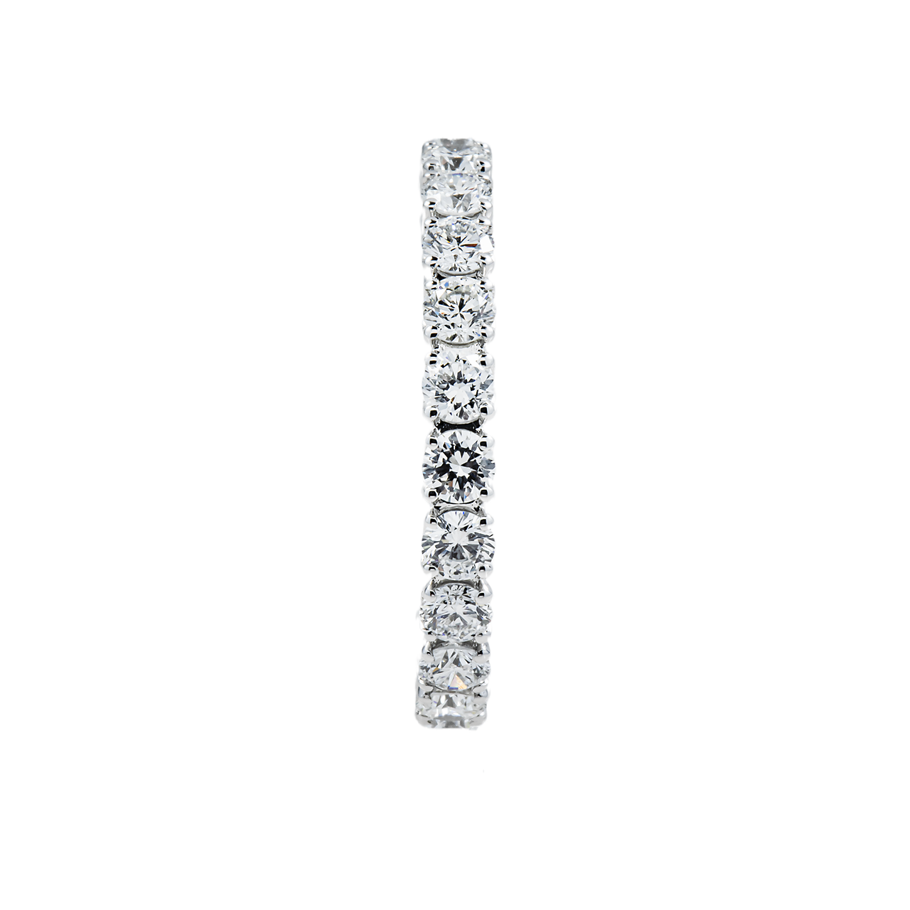 14k White Gold Lab Diamond Eternity Ring 1.65 ctw