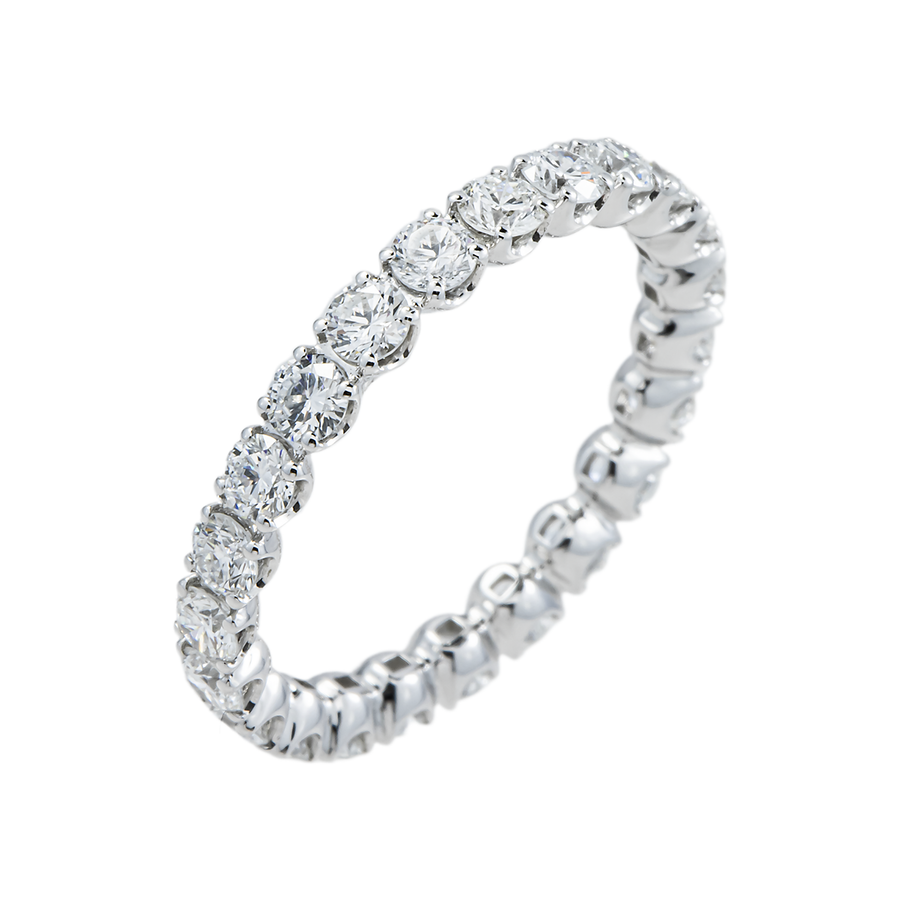 14k White Gold Lab Diamond Eternity Ring 1.65 ctw