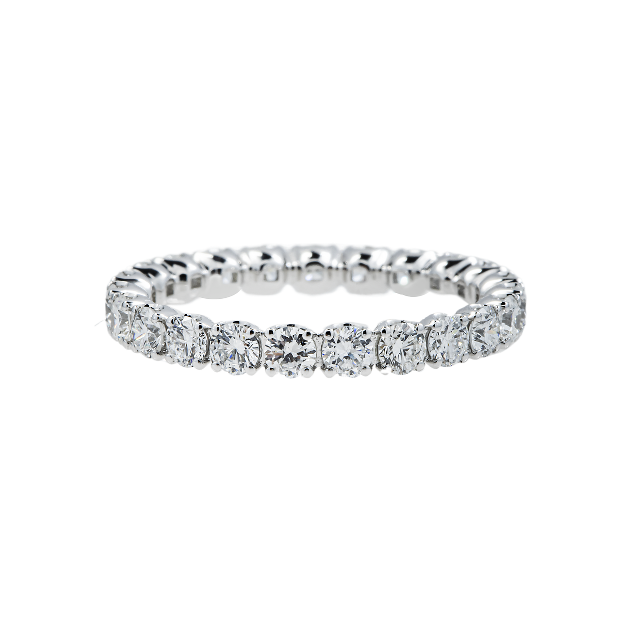 14k White Gold Lab Diamond Eternity Ring 1.65 ctw