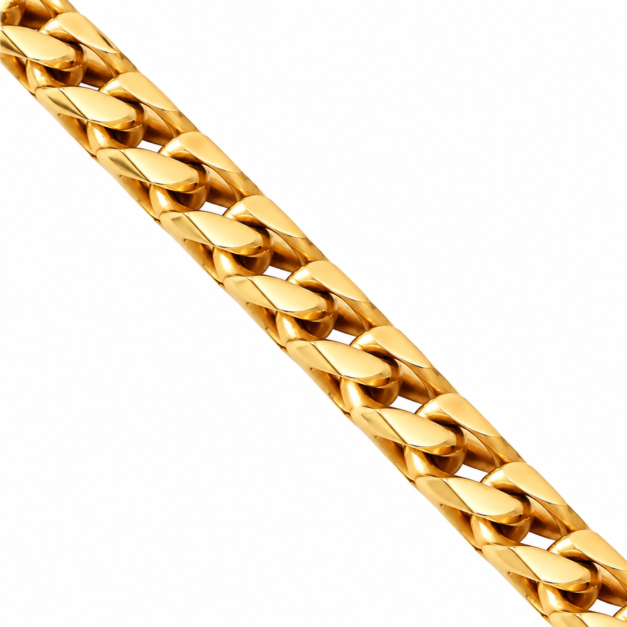 10k Yellow Gold Mens Franco Chain 4.5 mm
